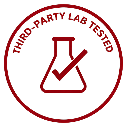 Third-party lab tested